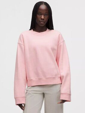 Lululemon Steady State Supersoft Crew - XL Pink Pearl